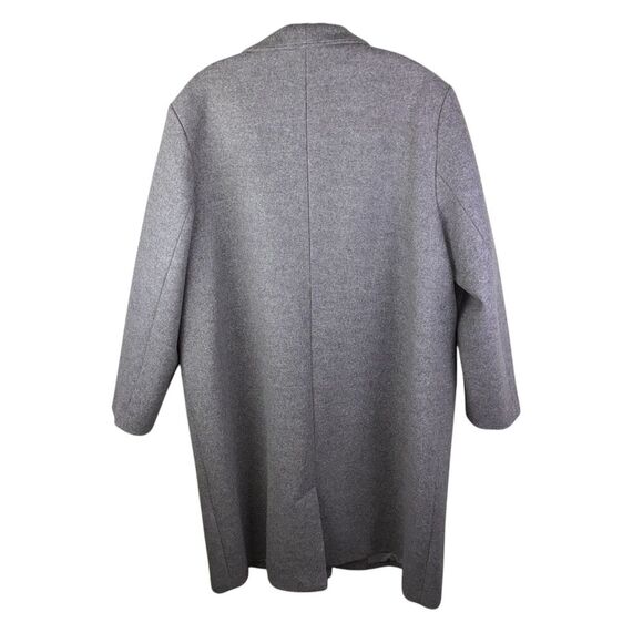 Old Navy Womens Overcoat Size 2XL Long Gray 2 Button Career Coat Jacket - Picture 2 of 4